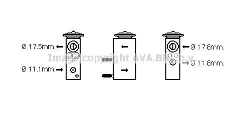 PRASCO AC expansion valve Article number: CN1275 cheaply