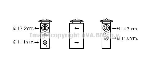 PRASCO AC expansion valve Article number: CN1277 cheaply