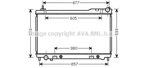 PRASCO Engine radiator Article number: DN2305 cheaply