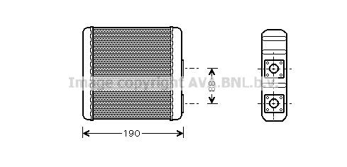 PRASCO Heater matrix Article number: DN6139 cheaply