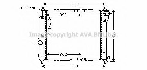 PRASCO Engine radiator Article number: DW2066 cheaply