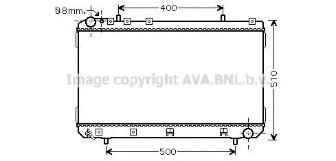 PRASCO Engine radiator Article number: DW2109 cheaply