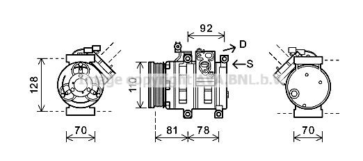 PRASCO Air conditioning compressor Article number: DWK100 cheaply