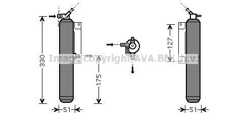 PRASCO Tørfilter aircondition Varenummer: FDD390 billige