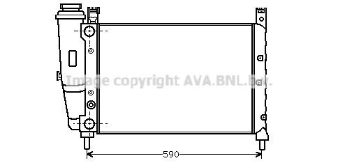 PRASCO Engine radiator Article number: FTA2122 cheaply