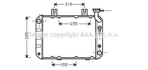 PRASCO Engine radiator Article number: HD2013 cheaply