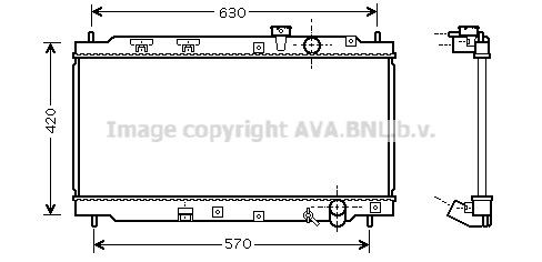 PRASCO Engine radiator Article number: HD2077 cheaply