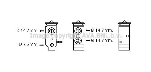 PRASCO AC expansion valve Article number: HY1292 cheaply