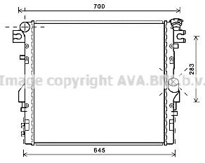 PRASCO Radiaator, mootorijahutus Artikli number: JE2052 soodsalt