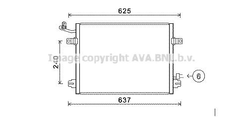 PRASCO Air conditioning condenser Article number: JRA5048 cheaply