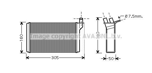 PRASCO Heater matrix Article number: LA6018 cheaply