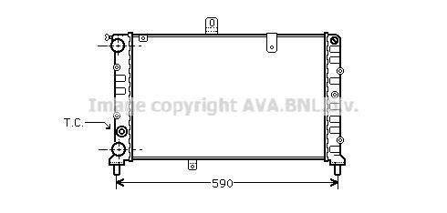 PRASCO Engine radiator Article number: LC2027 cheaply