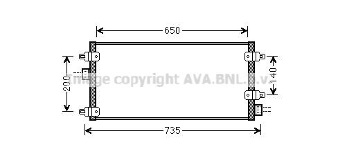 PRASCO Air conditioning condenser Article number: LC5095 cheaply