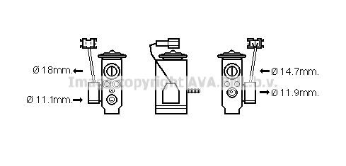 PRASCO AC expansion valve Article number: MS1592 cheaply
