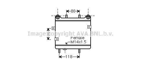 PRASCO Õliradiaator, automaatkast Artikli number: MS3323 soodsalt