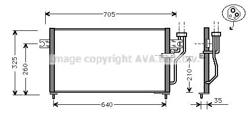 PRASCO Air conditioning condenser Article number: MT5105 cheaply