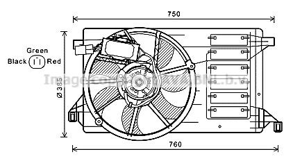 PRASCO Køleventilator Varenummer: MZ7545 billige
