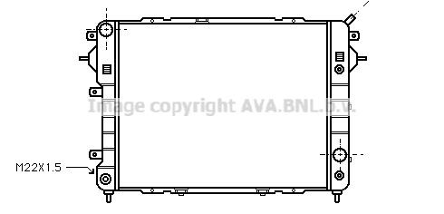PRASCO Engine radiator Article number: OL2089 cheaply