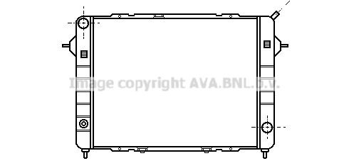 PRASCO Engine radiator Article number: OL2098 cheaply