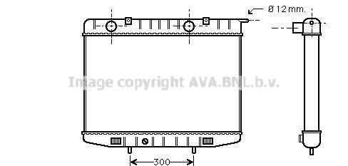 PRASCO Engine radiator Article number: OL2214 cheaply