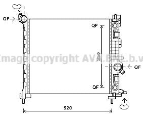 PRASCO Engine radiator Article number: OL2567 cheaply