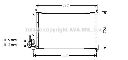 PRASCO Air conditioning condenser Article number: OL5229 cheaply