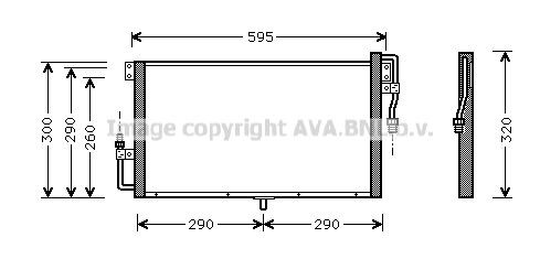 PRASCO Air conditioning condenser Article number: OL5268 cheaply