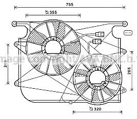 PRASCO Køleventilator Varenummer: OL7571 billige