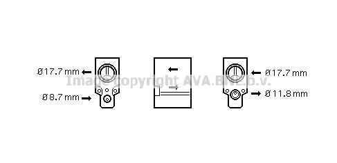 PRASCO AC expansion valve Article number: RT1488 cheaply