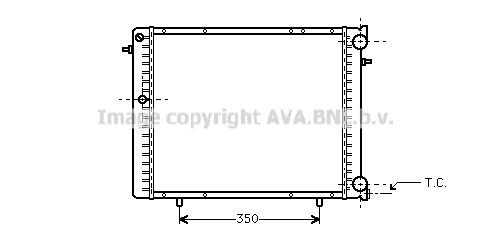 PRASCO Engine radiator Article number: RT2125 cheaply