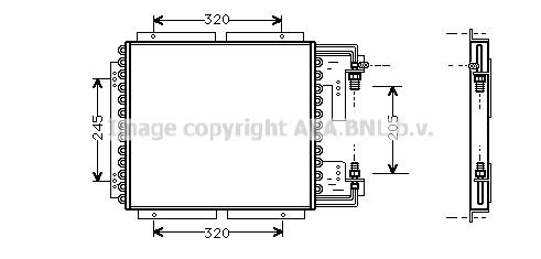PRASCO Air conditioning condenser Article number: RT5187 cheaply
