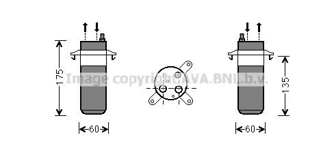 PRASCO Tørfilter aircondition Varenummer: RTD446 billige
