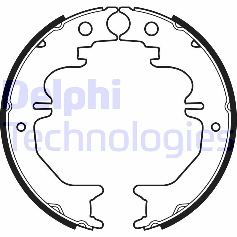DELPHI Handbrake shoes Article number: LS2053 cheaply