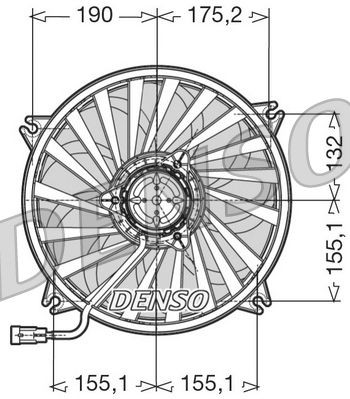 DENSO Køleventilator Varenummer: DER07005 billige