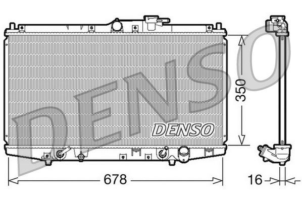 DENSO Radiaator, mootorijahutus Artikli number: DRM40020 soodsalt