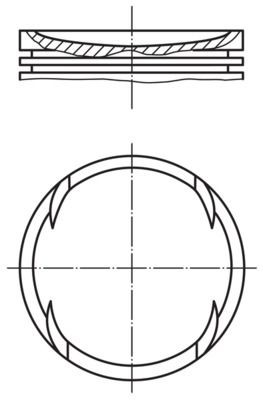 MAHLE ORIGINAL Piston Article number: 022 10 02 cheaply