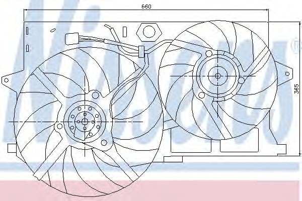 NISSENS Fan, radiator Article number: 85006 cheaply
