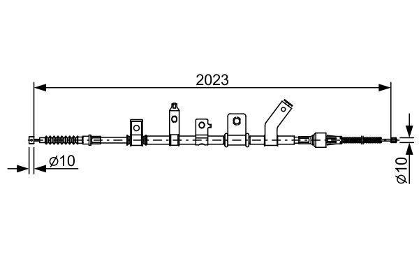 BOSCH Håndbremsekabel Varenummer: 1 987 482 515 billige