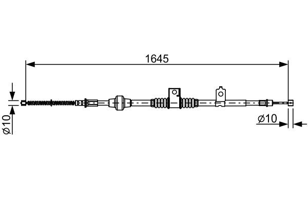 BOSCH Håndbremsekabel Varenummer: 1 987 482 517 billige