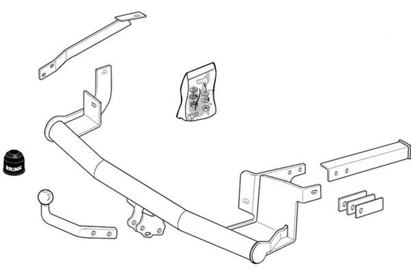 BRINK Trailer Hitch Article number: 316600 cheaply