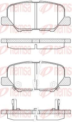 REMSA Brake pad set Article number: 1536.02 cheaply