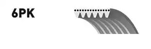SNR Serpentine belt Article number: CA6PK1080 cheaply