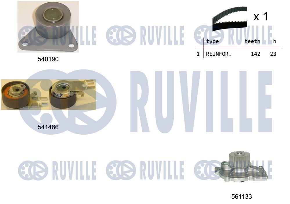 RUVILLE Repair Kit, v-ribbed belt tensioner Article number: 56373 cheaply
