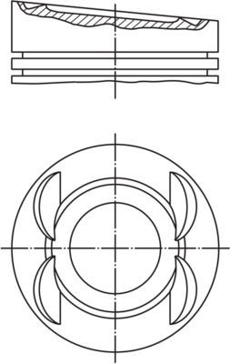 MAHLE ORIGINAL Piston Article number: 028 03 01 cheaply