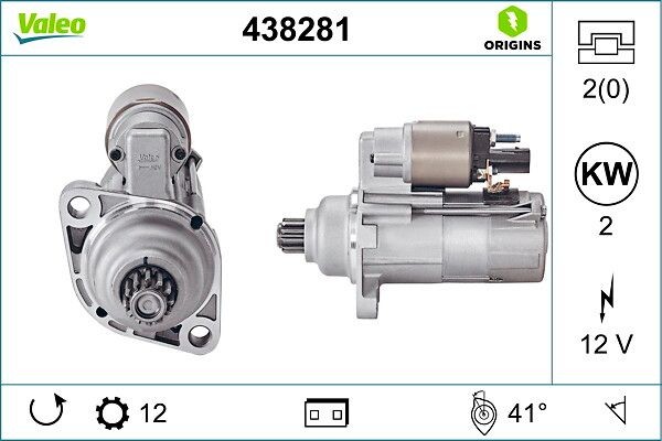 VALEO Starter motor Article number: 438281 cheaply