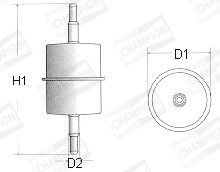 CHAMPION Fuel filter Article number: L104/606 cheaply