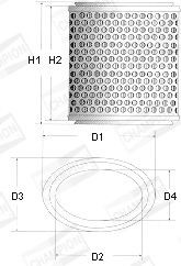 CHAMPION Air filter Article number: V414/606 cheaply