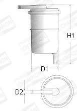 CHAMPION Fuel filter Article number: L102/606 cheaply
