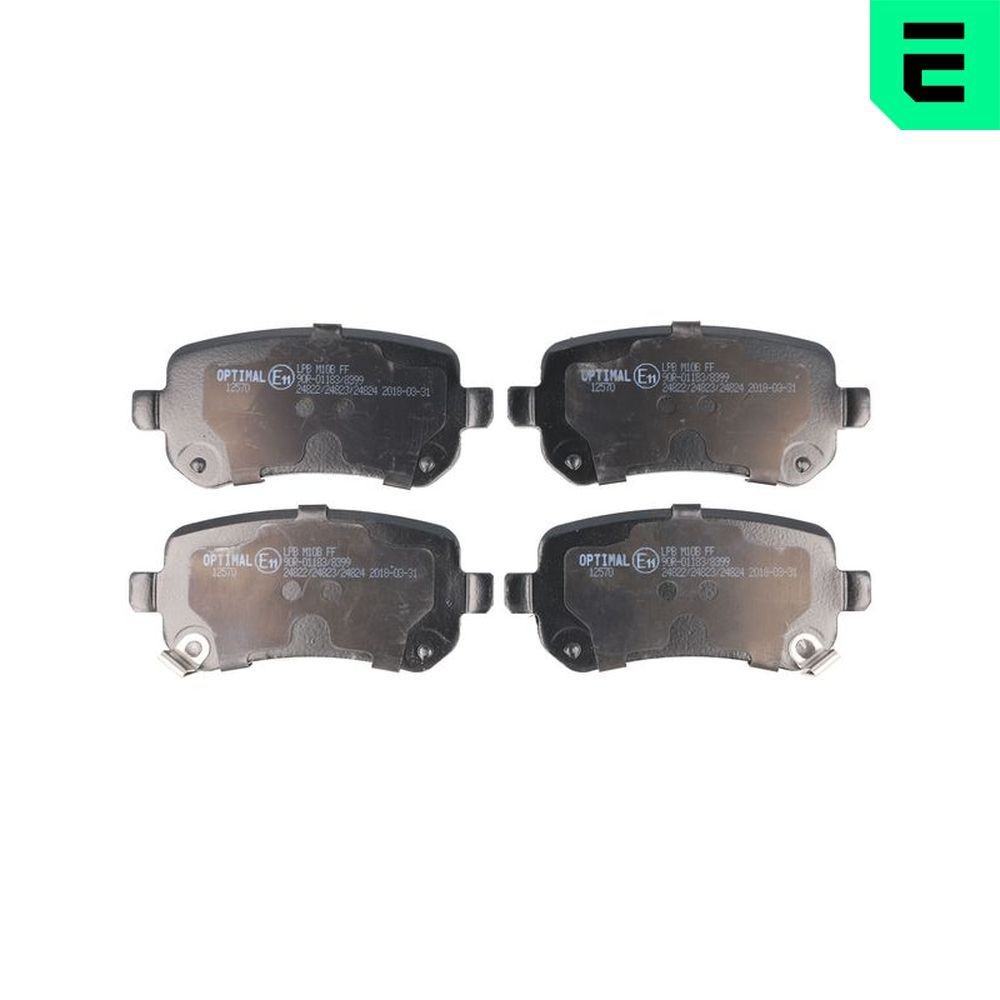 OPTIMAL Brake pad set Article number: 12570 cheaply