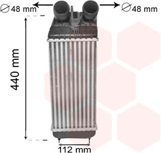 VAN WEZEL Intercooler Artikelnummer: 40004361 billigt